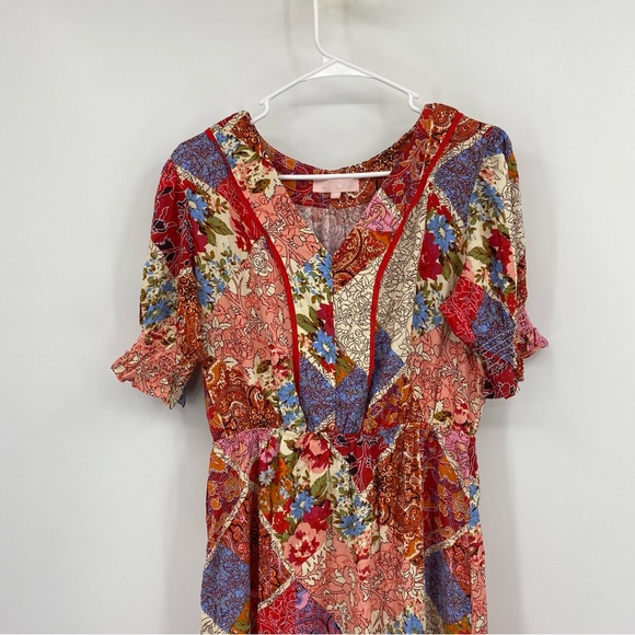 Une Ame Red Maxi Dress Medium - Picture 3 of 10